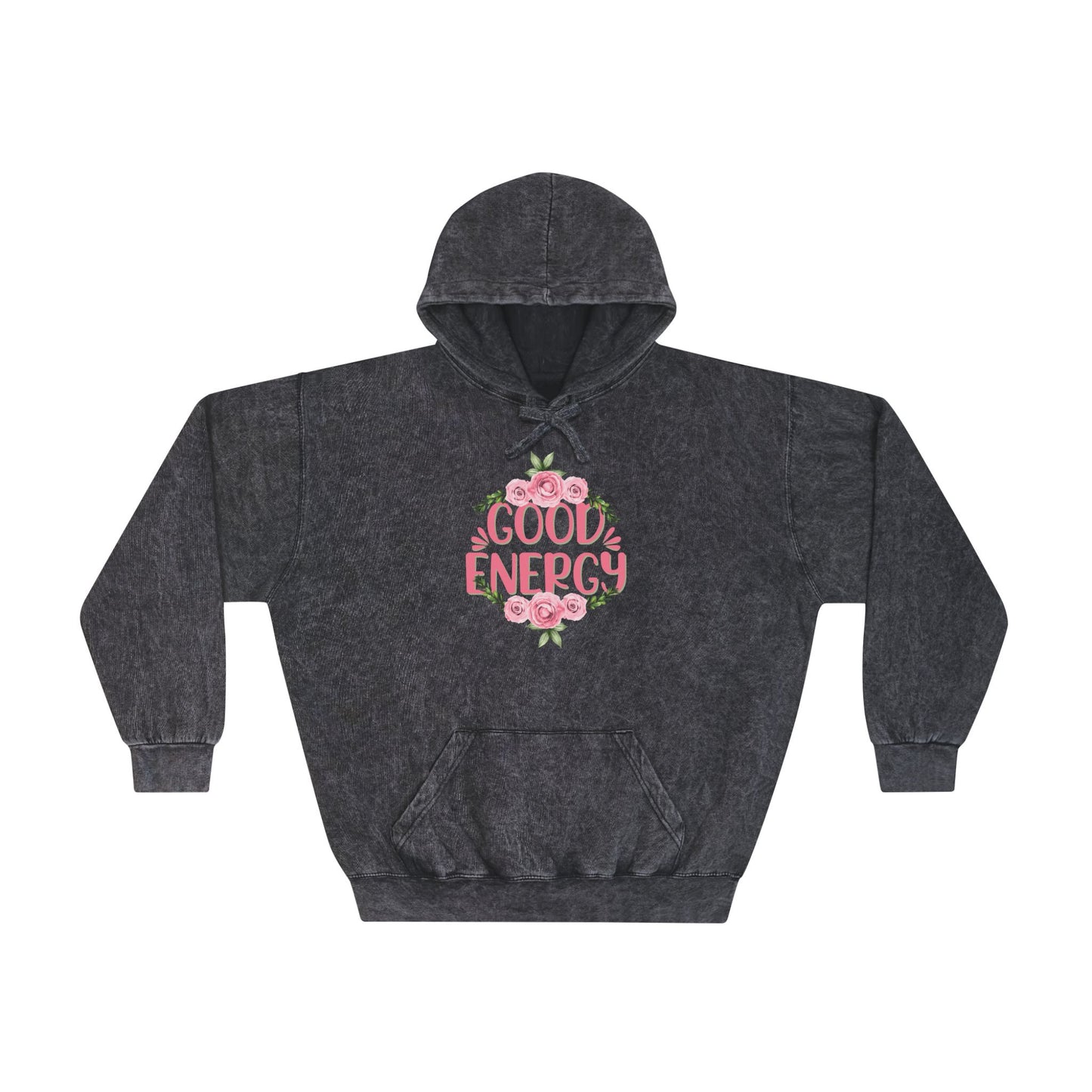 Positive Vibes Mineral Wash Hoodie