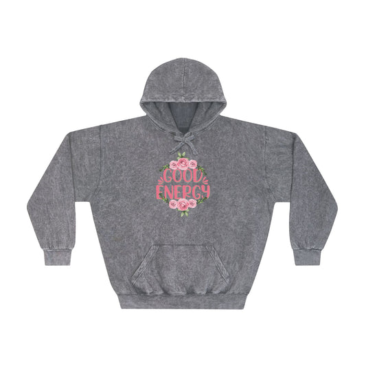 Positive Vibes Mineral Wash Hoodie