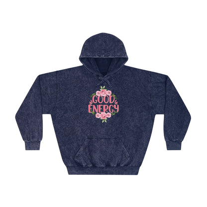 Positive Vibes Mineral Wash Hoodie